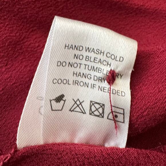 Lovers + Friends Red Cold Shoulder Long Sleeve Top Size M - Picture 6 of 8